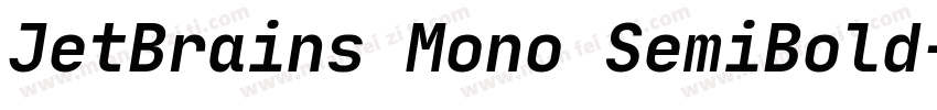 JetBrains Mono SemiBold字体转换